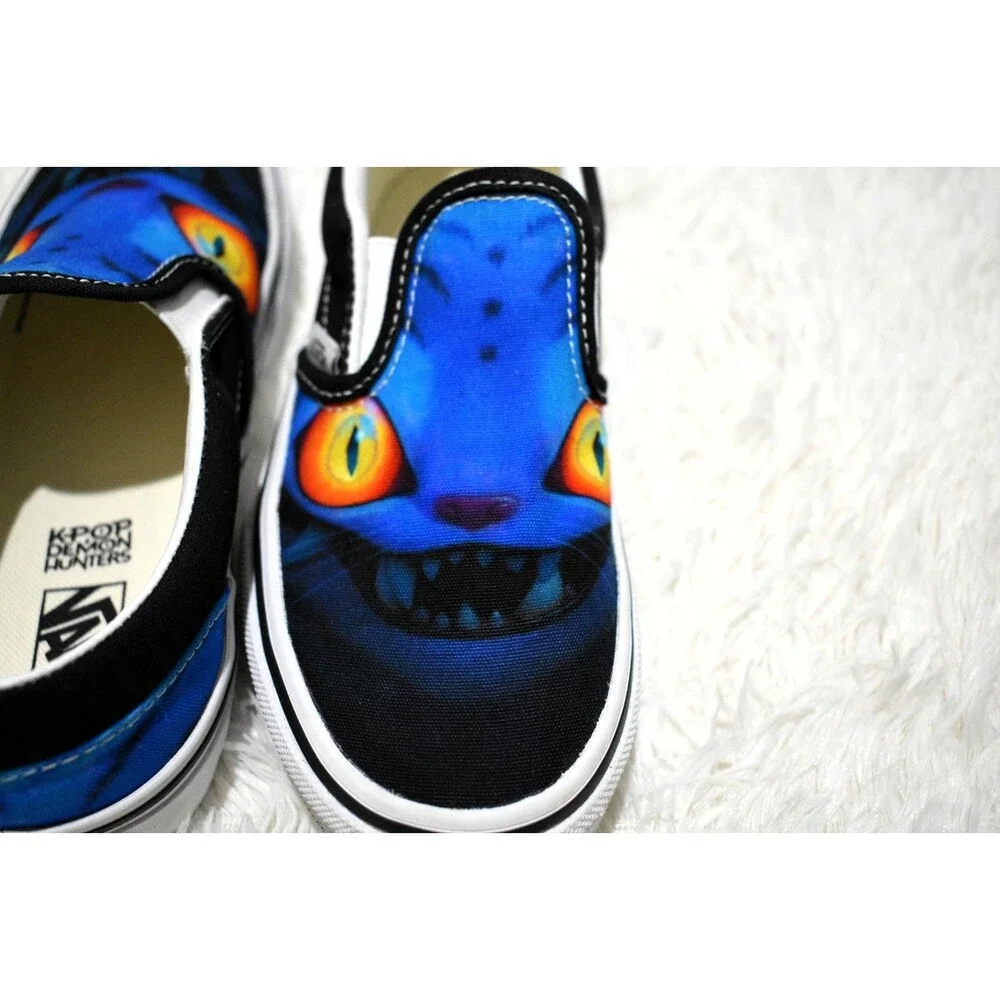 Vans x KPop Demon Hunters Little Kids Classic Slip-On Shoe DERPY Tiger Size 1.5Y